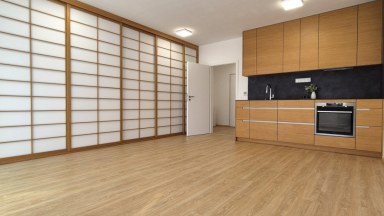 Pronájem moderního bytu 1kk s balkonem a krytým parkováním ve Vraném nad Vltavou