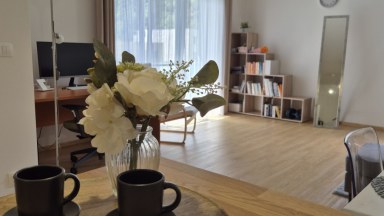 Exkluzivní pronájem Bytu 2+kk s balkonem a krytým parkováním ve Vraném nad Vltavou